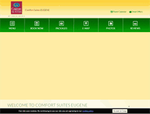 Tablet Screenshot of eugeneuniversityhotel.com